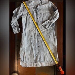 Gap blue Jean chambray xs dress hi low no belt midi western costal cowgirl light